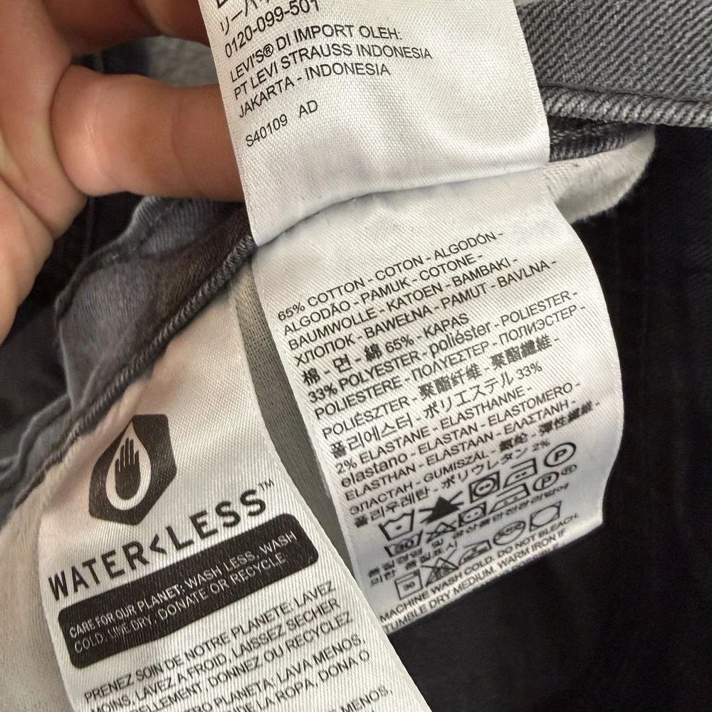 Levis Premium Jeans Mens 31x32 Gray 541 Atheltic‎ Cotton Blend Stretch Denim